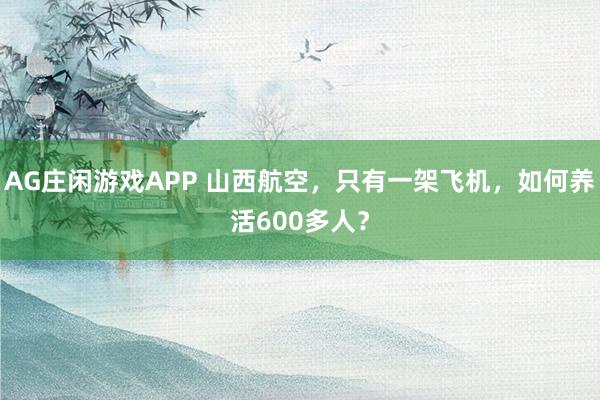 AG庄闲游戏APP 山西航空，只有一架飞机，如何养活600多人？