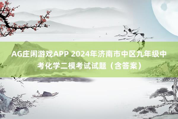 AG庄闲游戏APP 2024年济南市中区九年级中考化学二模考试试题（含答案）