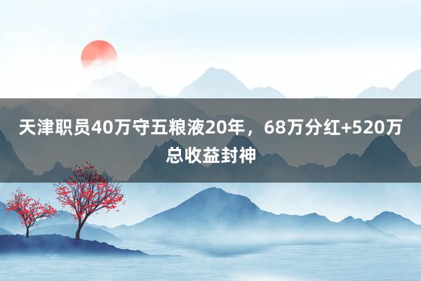 天津职员40万守五粮液20年，68万分红+520万总收益封神