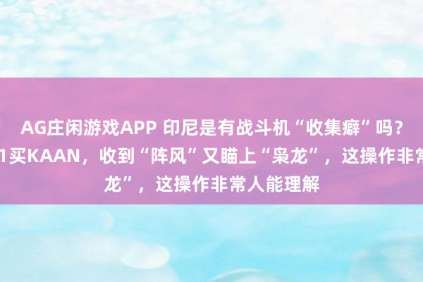 AG庄闲游戏APP 印尼是有战斗机“收集癖”吗？入股KF-21买KAAN，收到“阵风”又瞄上“枭龙”，这操作非常人能理解